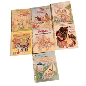 Lot of 6 vintage golden books